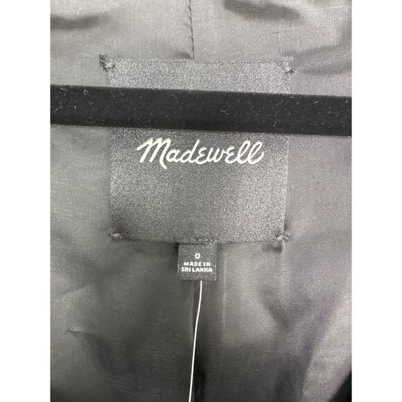 Madewell NWT Women’s Black Scoopneck Cutaway Vest size 0 - Picture 4 of 8
